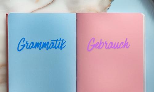 Darstellung des Spannungsfelds zwischen grammatischen Regeln und tatsächlichem Sprachgebrauch im Deutschen.
